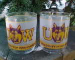 University of WA Huskies Glasses - Mobil Gas Station Premium