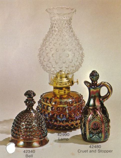Imperial Amber Carnival Glass 1973 - 1975.  IG Marked.