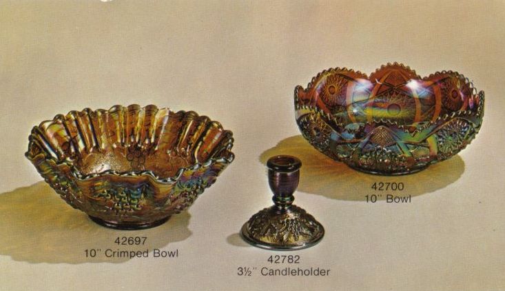Imperial Amber Carnival Glass 1973 - 1975.  IG Marked.