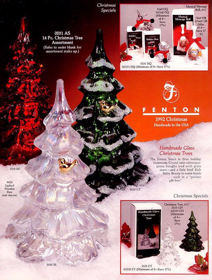 1992 Christmas Catalog Page 1 - Iridized Christmas Trees