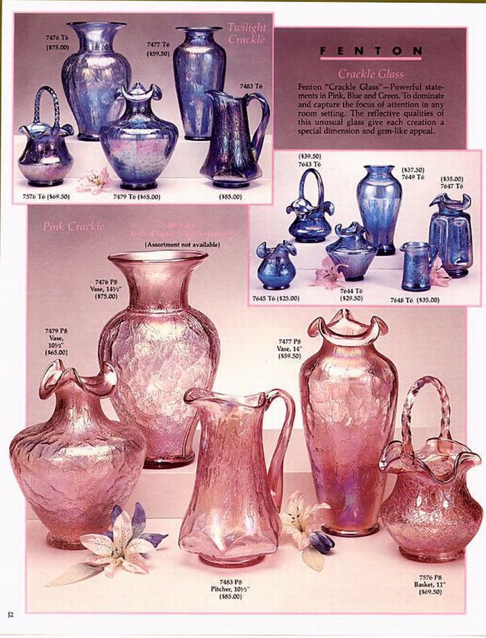 1992 June Page 02 - Iridescent Crackle Glass