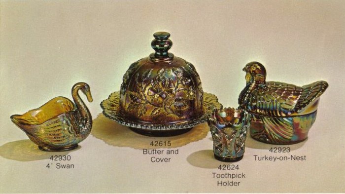 Imperial Amber Carnival Glass 1973 - 1975.  IG Marked.
