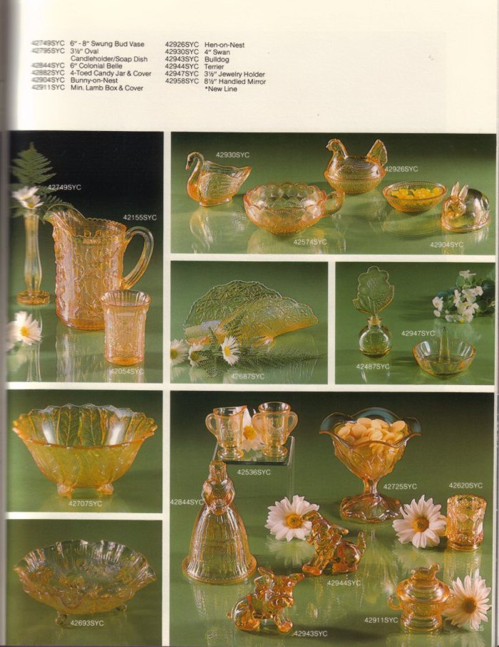 1982 - 1983 Sunburst Carnval Glass