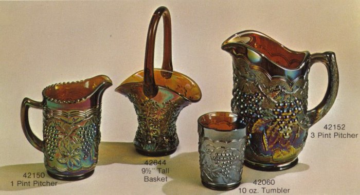 Imperial Amber Carnival Glass 1973 - 1975.  IG Marked.