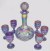 DIAMOND & SUNBURST Wine Set in Purple