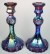 SIX-SIDED Candlesticks in purple - by Imperial