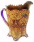  FOOTED ORANGE TREE Pitcher
