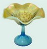 HEARTS & FLOWERS Compote - Powder Blue  Opal