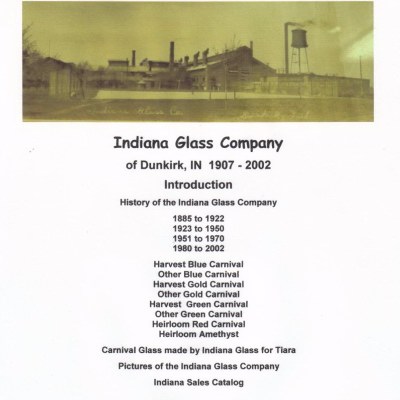 Indiana Glass CD Book - over 12 MB's of information.