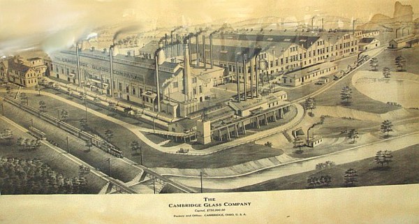 Artist's rendering of Cambridge Glass Co