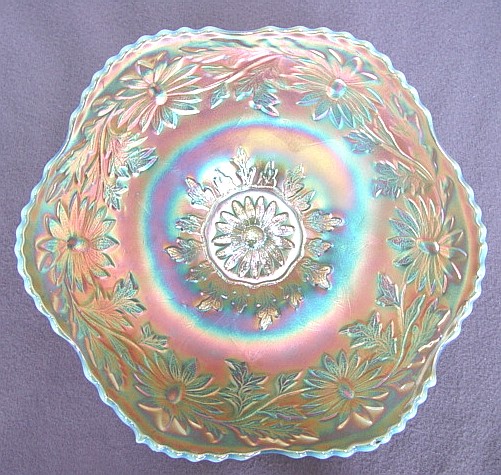 One of two known-Blue Opal DAISY WREATH plates