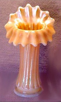 9 in. CORINTH J.I.P. vase-marigold on Moonstone