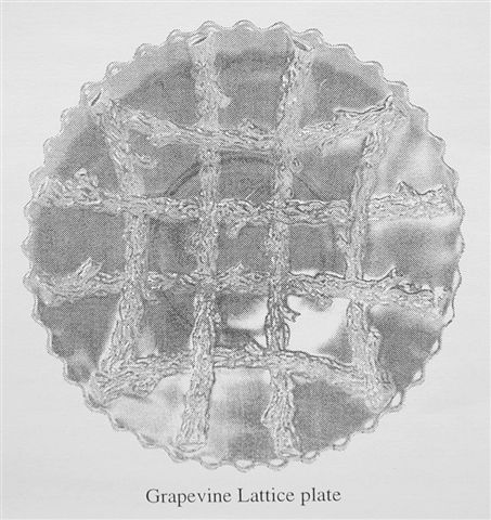 Grapevine Lattice plate