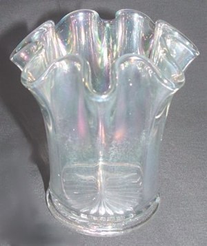 5 IN. SMOOTH PANELS VASE-appeared in a prominent Carnival Glass auction on the East Coast in May 2004.