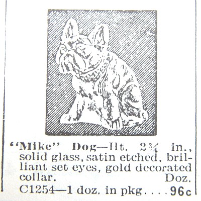 Mike appeared in the June 1917 Butler Bros.Wholesale Catalog