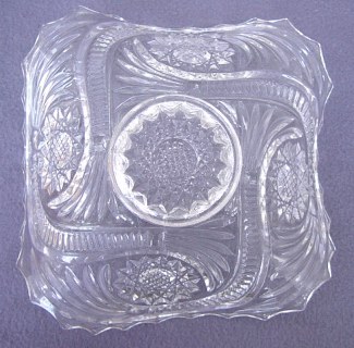 Original Exterior Pressed Glass pattern - HOBSTAR & TASSELS