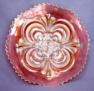Marigold SCROLL EMBOSSED plate.