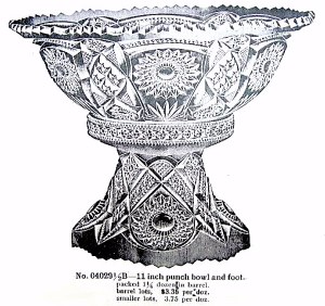FASHION Punch bowl & Base as seen in the 1909 Imperial Catalog.