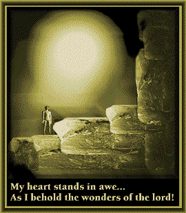 My heart stands in awe.....As I behold the wonders of the Lord!