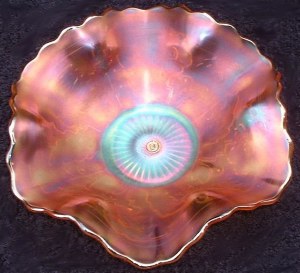 Interior of LIGHTNING FLOWER 7 in. Bowl