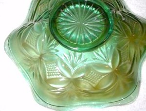 Green PILLOW and SUNBURST 7.5 Inches