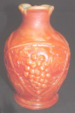 Marigold over custard glass PALM BEACH Vase