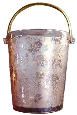 BROCADED ACORNS Ice Bucket