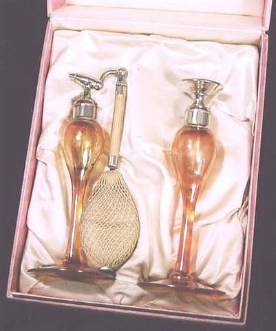 DeVilbiss Perfume Bottles in original box.