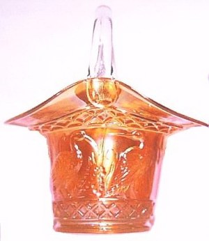 Clear Handled basket shaped from tumbler.