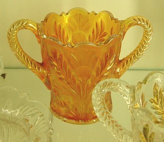 Inverted Thistle Sugar bowl in Cambridge Museum.