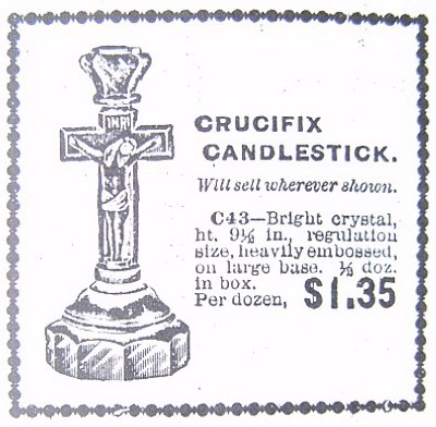 This ad appears in the 1906 Butler Bros. Catalog. Note the similarities to the known Imperial Crucifix.