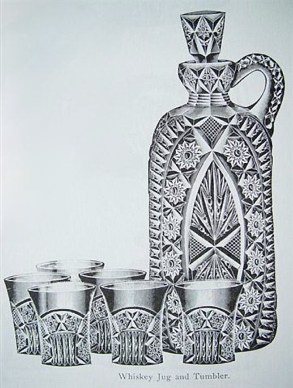 WHEAT SHEAF-Decanter & Shot Glasses-as it appears in the Cambridge catalog.