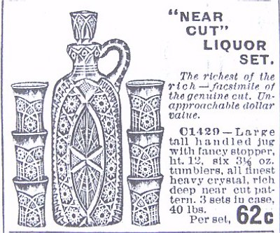 Fall 1908 Butler Bros. Ad-Crystal WHEAT SHEAF Decanter