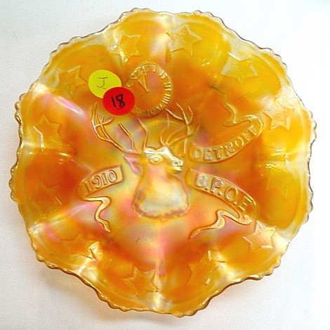 Marigold 1910 DETROIT ELK bowl