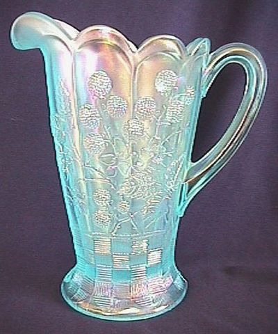 Ice Blue RASPBERRY water pitcher