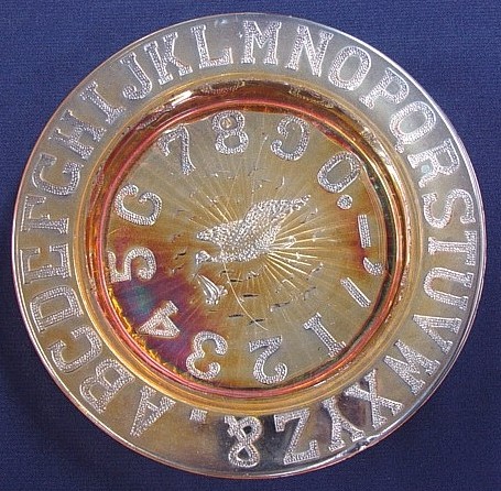 ABC STORK Child's Plate- seven & one half in. across