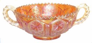 TWO-HANDLED Round Bowl - 6.5 in. diam. x 3 in. high.