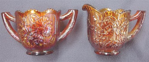 Imperial PANSY Breakfast Set in Amber.