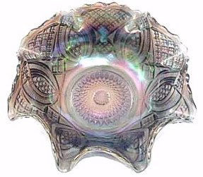 DIAMOND RING 9 in. Bowl in Scarce Smoke color.
