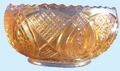 DIAMOND RING Rosebowl - 7 in. diam.
