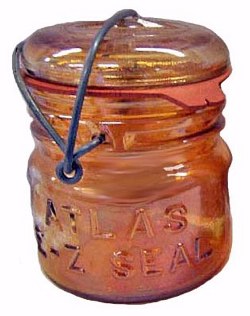 ATLAS CANNING Jar-Pint Size in Amber