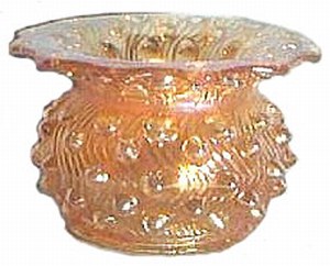 SWIRL HOBNAIL Spittoon-Marigold