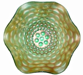PEARLY DOTS 8.5 in. Bowl in Green