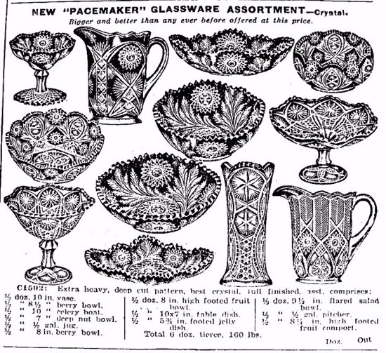 Mid-Spring 1912 Millersburg Patterns shown in Butler Bros. Wholesale Catalog.