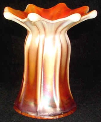 WIDE RIB vase-often called Pinched Rib by collectors