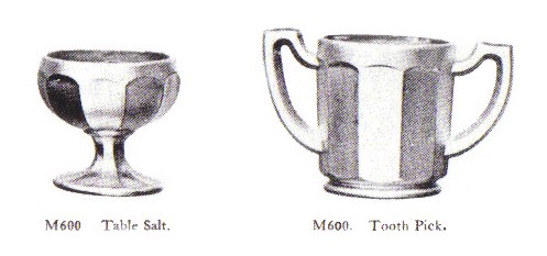 Imperial Bargain Book Ad showing the tiny 2 inch open salt next to the toothpick.