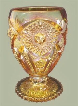 VENETIAN Lamp Base-Vase-in Marigold, $1100-7-22-06