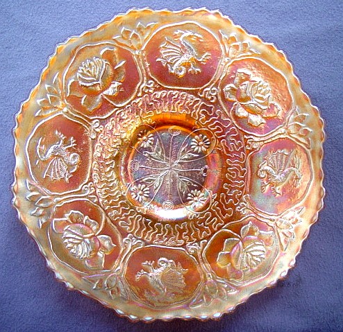DRAGON & LOTUS 9 in. Plate in Marigold