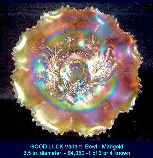 GOOD LUCK  Variant in marigold.