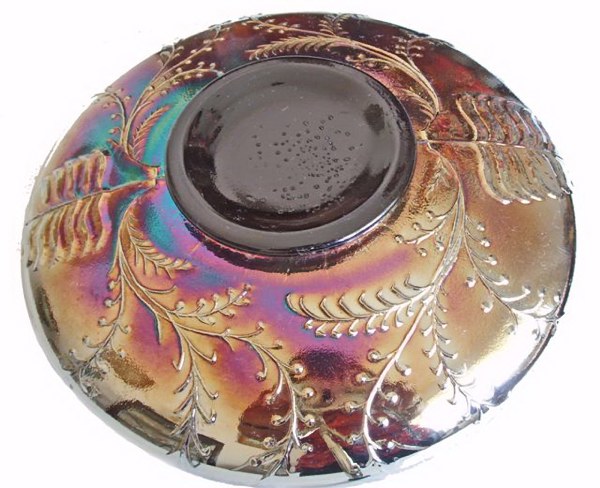 FERN and WATTLE - KOOKA & MAGPIE Exterior-9 in. IC Bowl. Courtesy Margaret Dickinson.